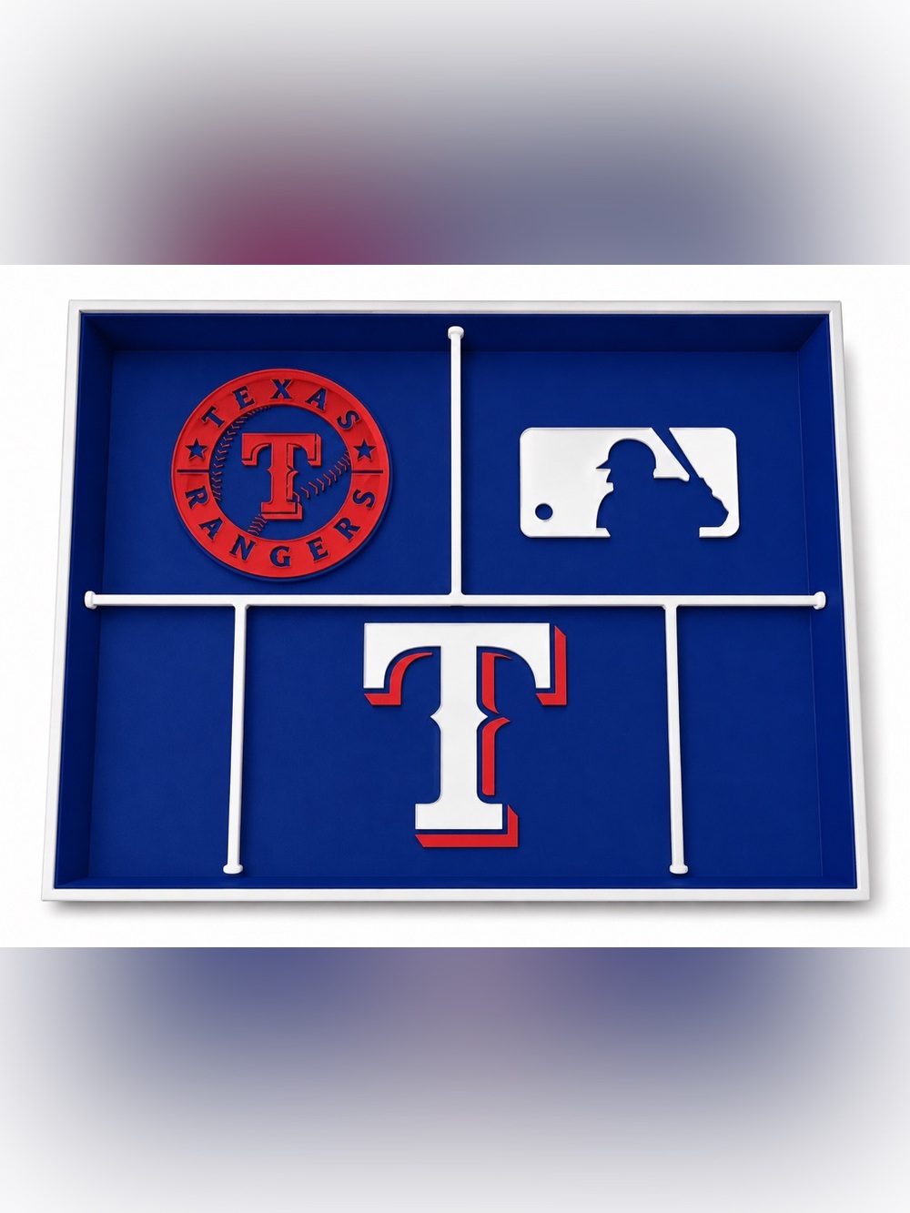 Texas Rangers MLB Pocket Dump Tray - For Keys, Wallet, Money, Etc